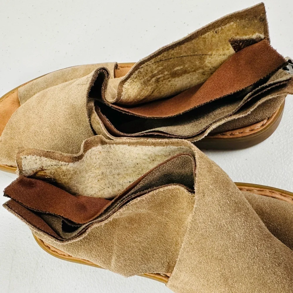Born Iwa Taupe Suede Sandal *FLAWED